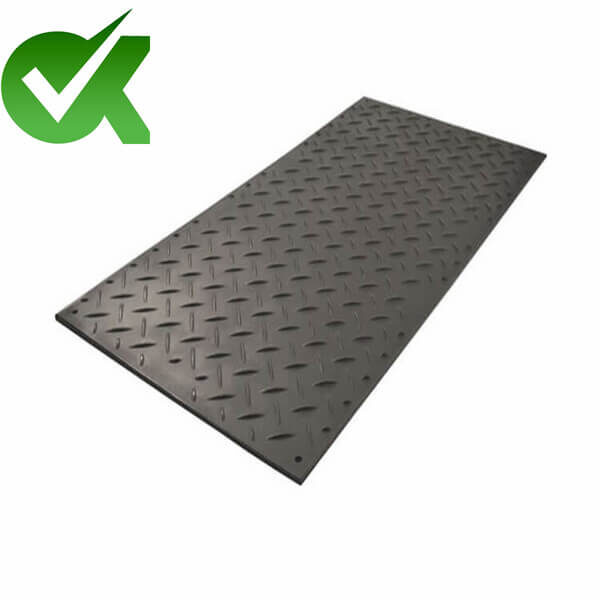 HDPE textured temporary crane rig plastic ground mat for road