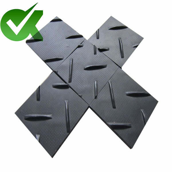 Anti fatigue temporary ground protection mat and hdpe lightweight construction road mat